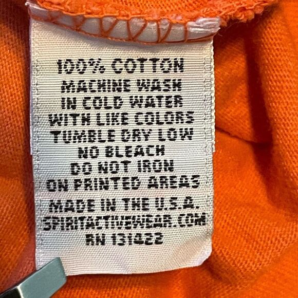 Spirit Jersey St Lucia Green Orange Ombre Oversize Long Sleeve Shirt XS - Picture 6 of 6